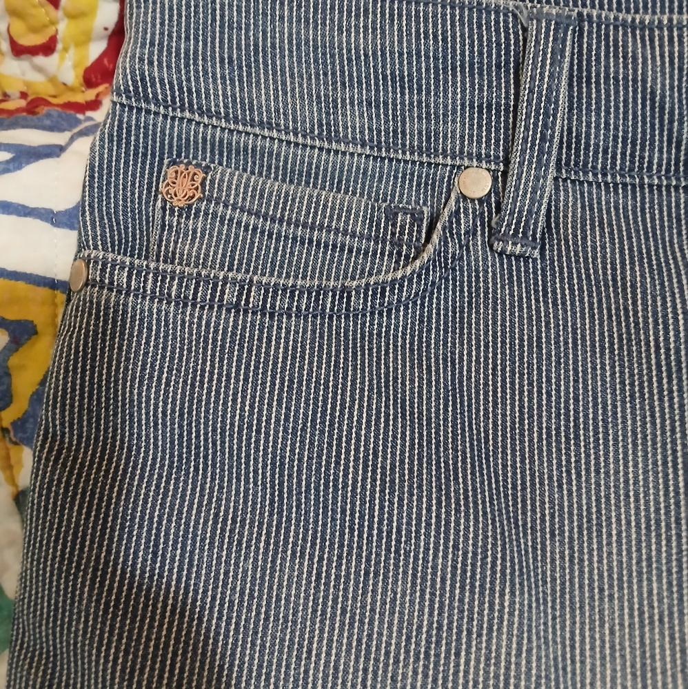 Bandolino Blue Denim Pinstripe Jeans
